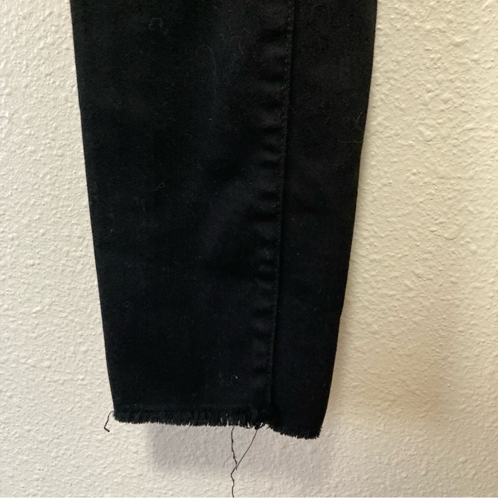 Madewell Womens Jeans 9" High Rise Skinny Denim Black Wash Ripped  Stretch 29 - Picture 4 of 16